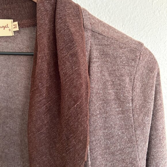 Pretty Angel Sweater Open Front Cardigan Linen Blend Romantic Fairy - Picture 2 of 12